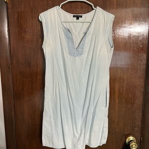 As U Wish Light Denim Pocket Dress